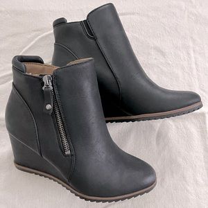Leather booties by Naturalized